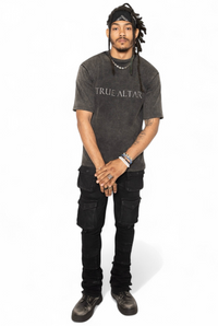 True Altar Signature Vintage-Wash Tshirt (Grey)