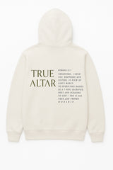 SIGNATURE HOODIE (ROMANS 12:1) STONE