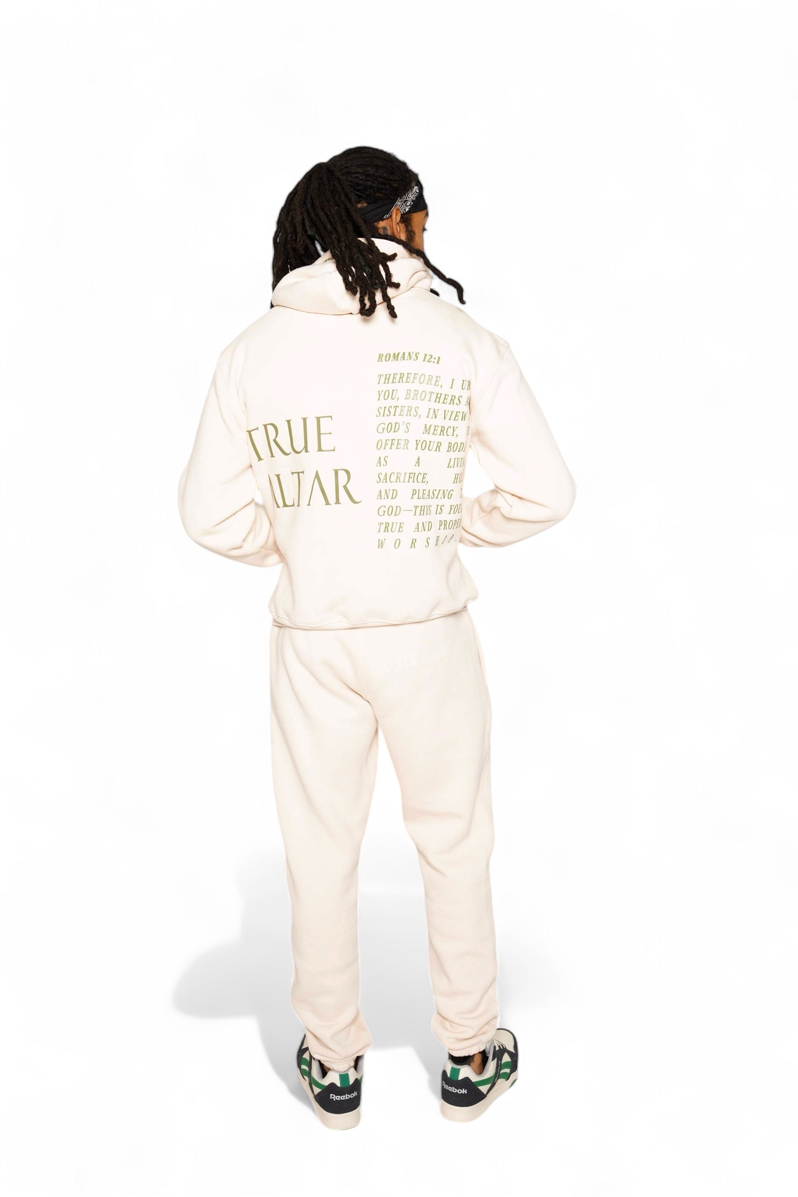 True Altar Signature Hoodie (Romans 12:1) Stone