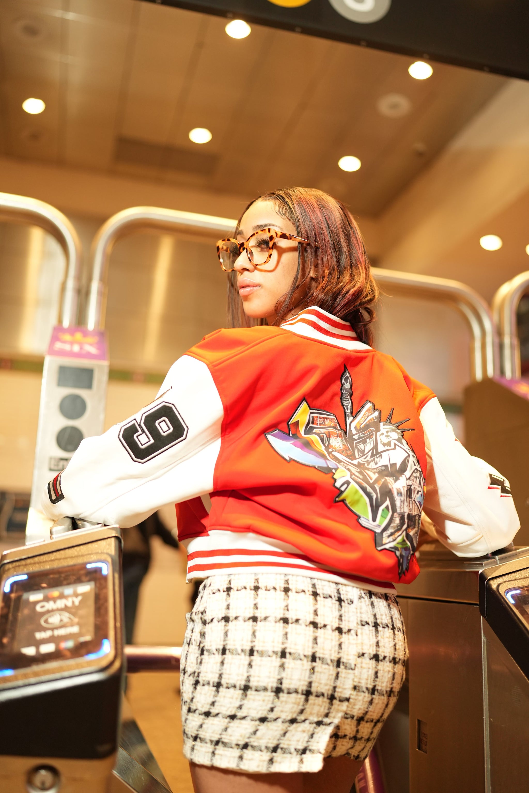 -Cherry KK New York State of Mind LIMITED Edition Varsity - KayKoutture